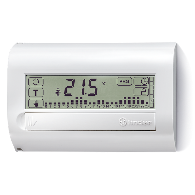 Termostat tygodniowy naściennyZ ekranem dotykowym - biały 1C.71.9.003.0007 /5szt./ FINDER