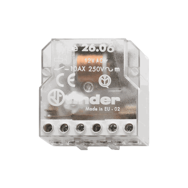 Przekaźnik impulsowy instalacyjny 2 Z; 10A; 12V AC, 26.06.8.012.0000