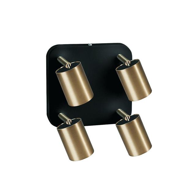 Nowodvorski plafon (reflektorki) Eye Spot IV 4xGU10 czarno/mosiężny 8820