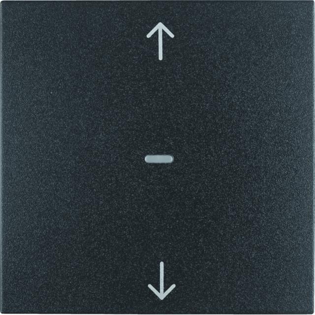 BERKER B.X/S.1 Przycisk żaluzjowy komfort do sterownika żaluzjowego antracyt 85241185 HAGER