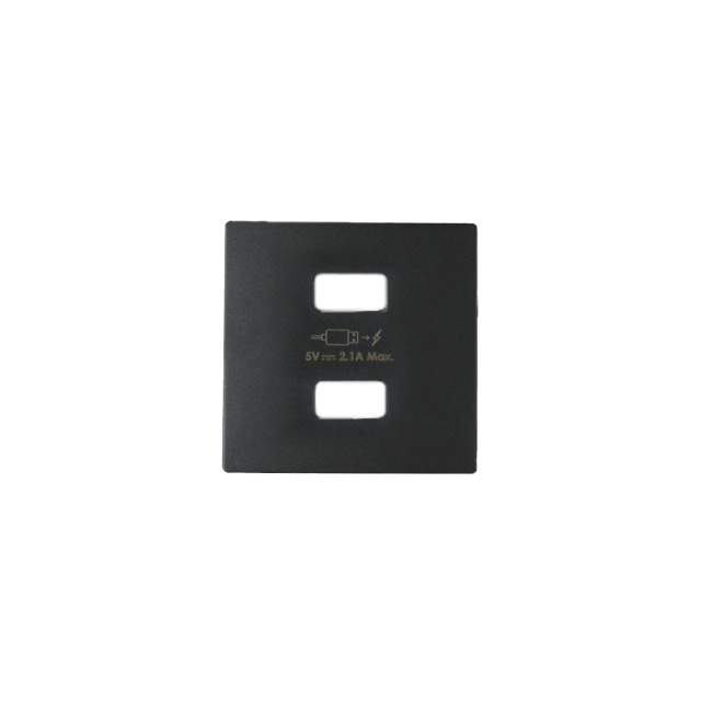 Simon 82 Pokrywa ładowarki 2xUSB grafit