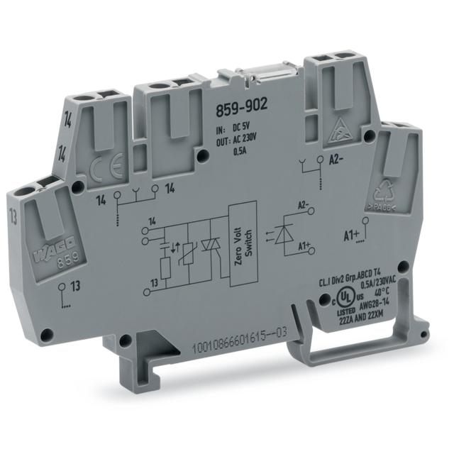 optoseparator 5VDC/230VAC/0,5A/2L/RC