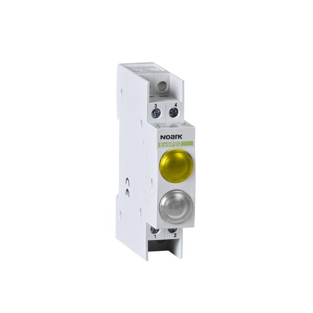 Ex9PD2yw 12V AC/DC Lampka sygnalizacyjna 12V AC/DC 1 żółta 1 biała LED 102510 NOARK