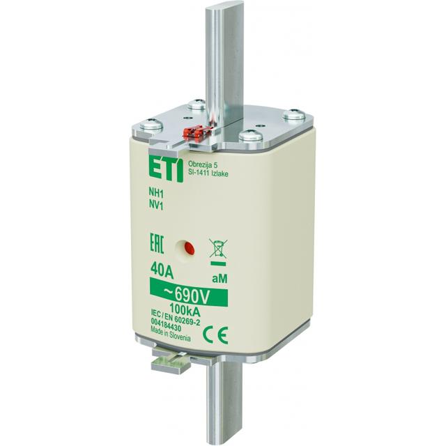 Wkładka topikowa NH silnikowa KOMBI NH1 aM 40A 690V 004184430 ETI