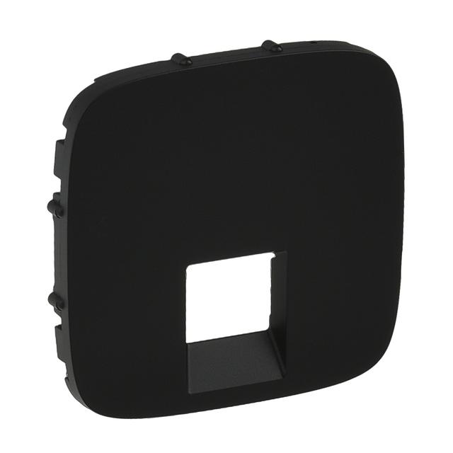 VALENA ALLURE - PLAKIETKA CZARNA GNIAZDA RJ11 LUB RJ45, Legrand