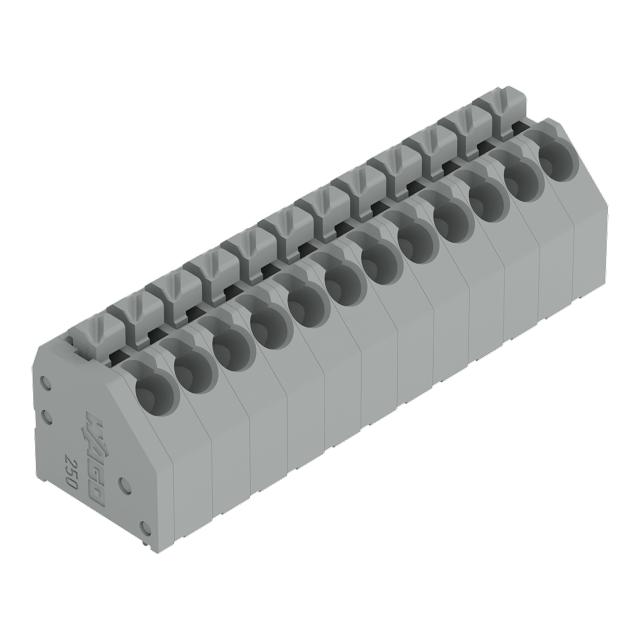 listwa zaciskowa do pł. drukowanych 12-bieg. szara raster 3,5 mm /25szt./ WAGO
