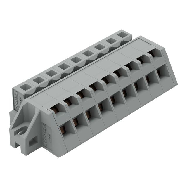 MCS-MIDI Classic gniazdo kątowe 9-bieg. szare raster 5 mm /25szt./ WAGO