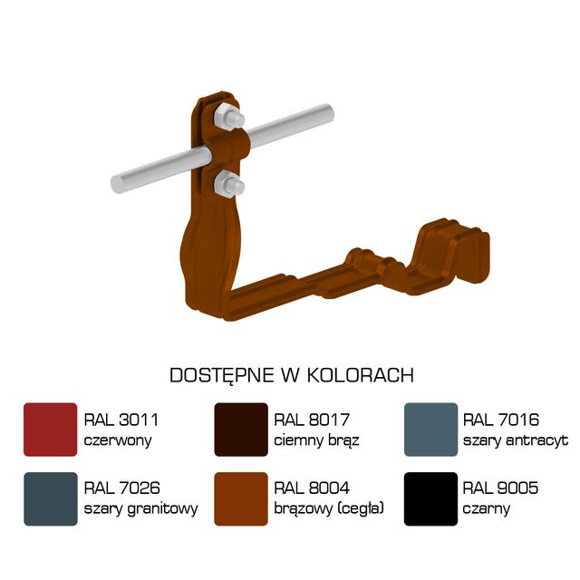 AN-27M/LA/-N Uchwyt dach.prof.skr.Z-śr. WZÓR4 H=10cm /LA/