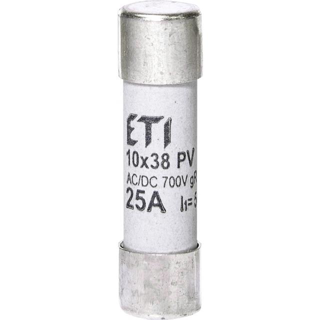 Wkładka topikowa cylindryczna PV gR 700V CH10x38 gR 25A 700V AC DC 002625025 ETI
