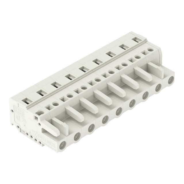 MCS-MIDI Classic gniazdo 9-bieg. j-szare raster 7,5 mm /25szt./ WAGO