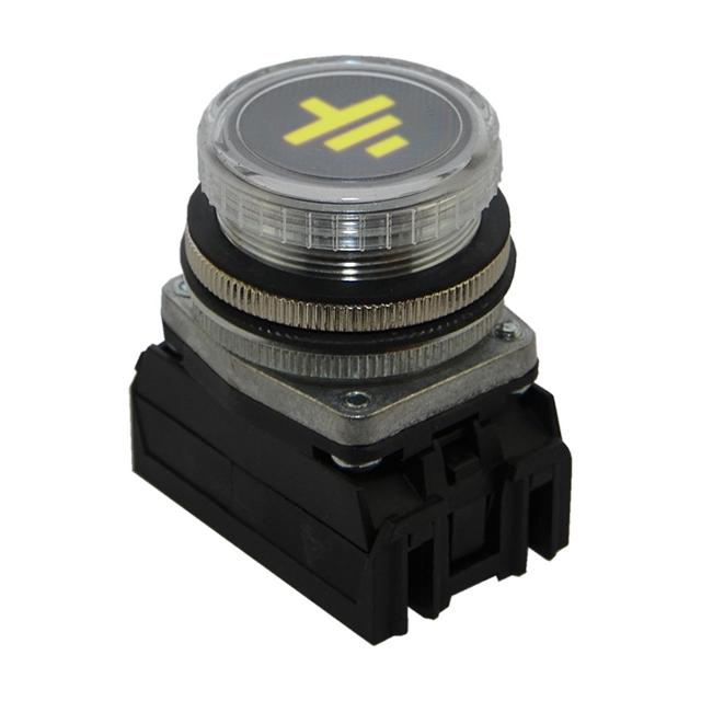 Wsk.uziem. NEF30WU 24V-230V żółty