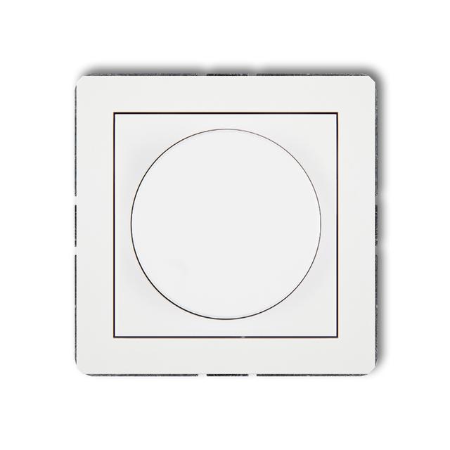 DECO Elektroniczny regulator oświetlenia przycisk-obrót do lamp LED biały mat 25DRO-2 KARLIK