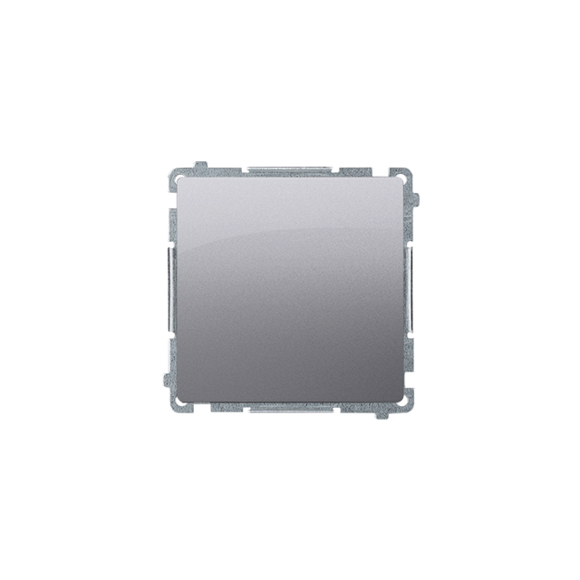 Simon Basic Przycisk pojedynczy rozwierny bez piktogramu 10A 250V zaciski śrubowe stal inox BMPR1.01/21 KONTAKT