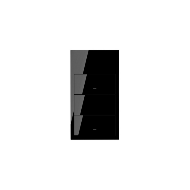 Simon 100 Panel 2-krotny pion: 3 klawisze czarny 10020215-138 KONTAKT