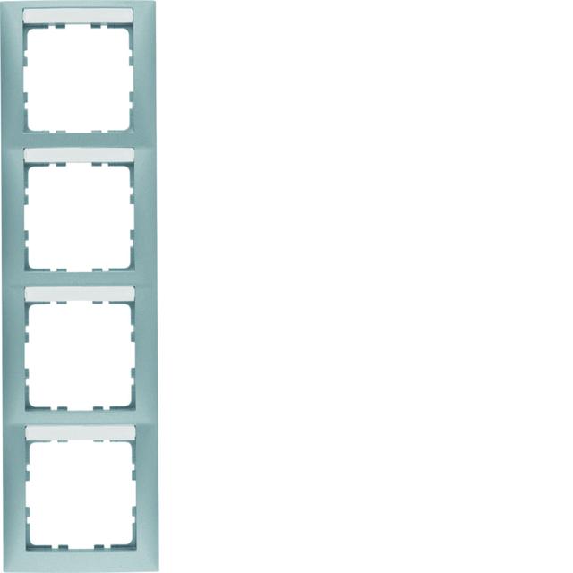 B.Kwadrat Ramka 4-krotna pionowa z polem opisowym, alu, mat