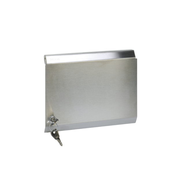 Simon Connect Pokrywa z zamkiem do obudów podtynkowych i natynkowych S500 METAL 3-modułowych