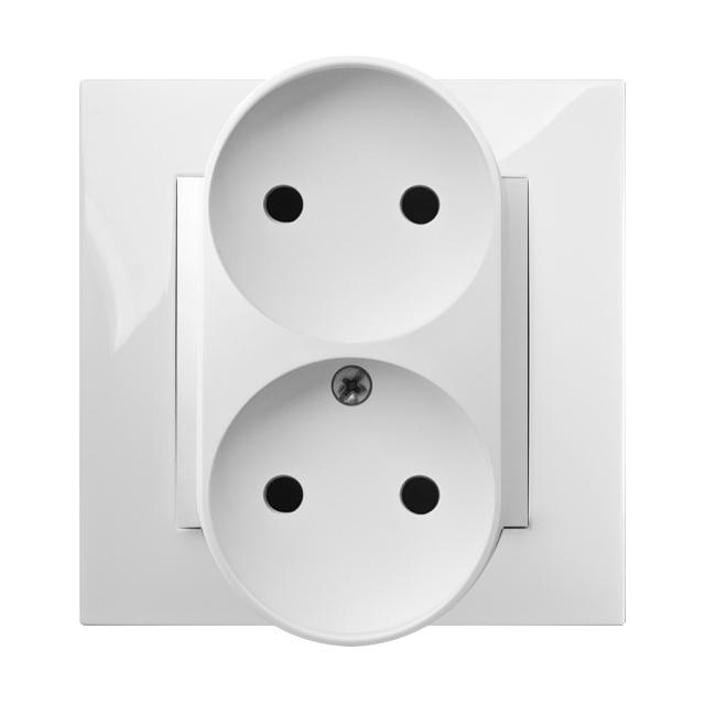 CARLA gniazdo 2x2P  mod  b/r