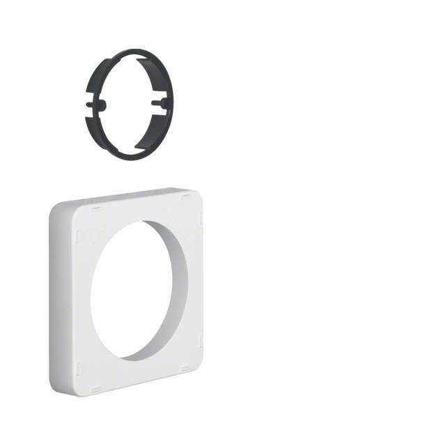 System 42 V Ramka natynkowa z pierścieniem zaciskowym, biały