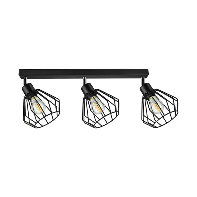 Waya 3P E27 lampa wisząca max. 3x60W czarna listwa AD-LD-6262BE27M ORNO