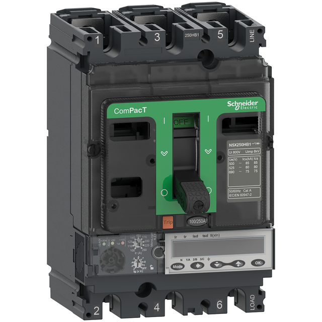 Wyłącznik mocy ComPacT NSX NSX250HB2 Mic6.2E 250A 4P 100kA C25W46E250 Schneider