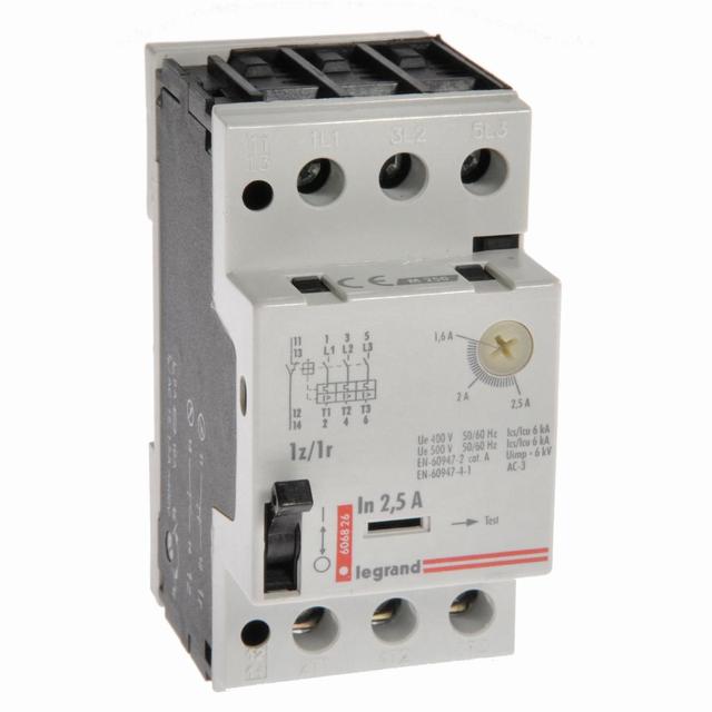Wyłącznik Silnikowy 3P 0,8Kw 1,6-2,5A M 250 1R/1Z 2,5 606826 LEGRAND