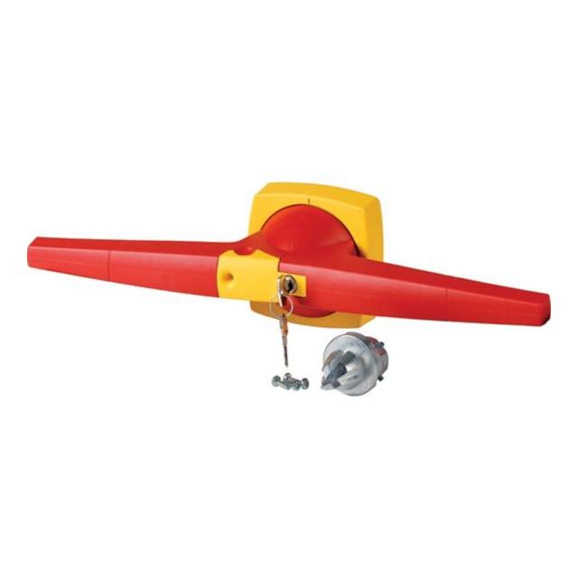 K6DR/C Dzwignia napędu montaż na drzwi typ D czerwony/żółty 14mm 1818066 EATON