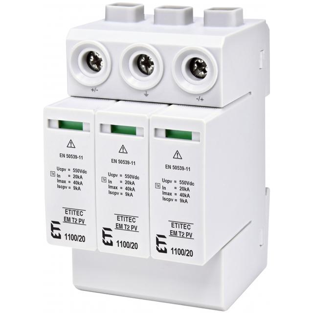 Ogranicznik przepięć T2 (C) - do systemów PV TEC EM T2 PV 1100/20 Y 002440623 ETI