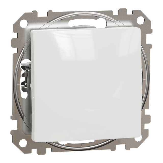 Sedna Design & Elements, przycisk 1-biegunowy, biały