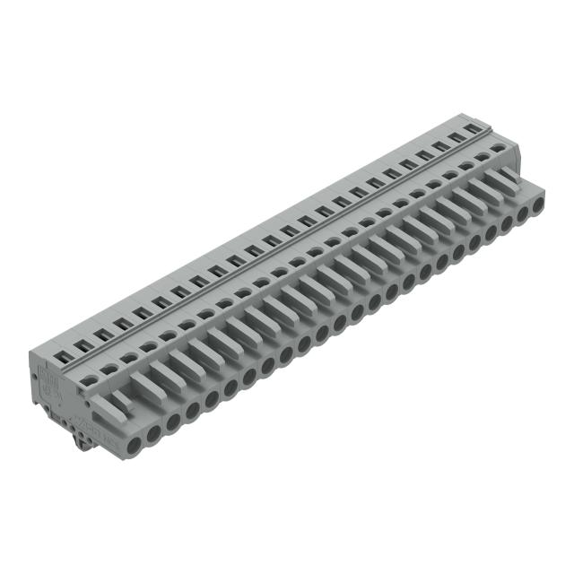 MCS-MIDI Classic gniazdo 24-bieg. szare raster 5 mm /10szt./ WAGO
