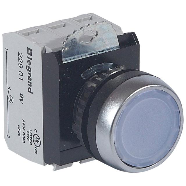 Osmoz Komplet Z Podświetleniem - Główka Płaska Biała 24 V + Uchwyt + 1R+1Z 023750 LEGRAND