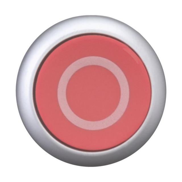 M22-DR-R-X0 Przycisk czerwony /O/ bez samopowrotu płaski 216628 EATON