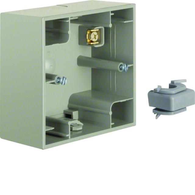 BERKER K.5 Puszka natynkowa pojedyncza stal szlachetna lakierowana 10417004 HAGER