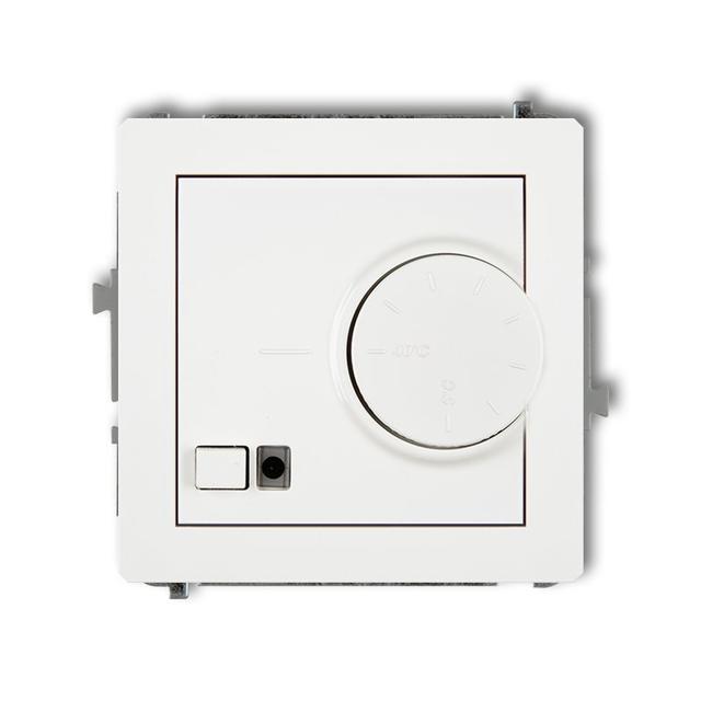 DECO Mechanizm elektronicznego regulatora temperatury z czujnikiem podpodłogowym biały