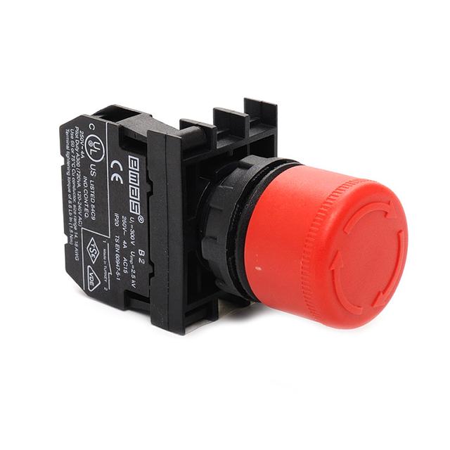 Przycisk dłoniowy bezpieczeństwa 1NC, grzybek 30 mm czerwony