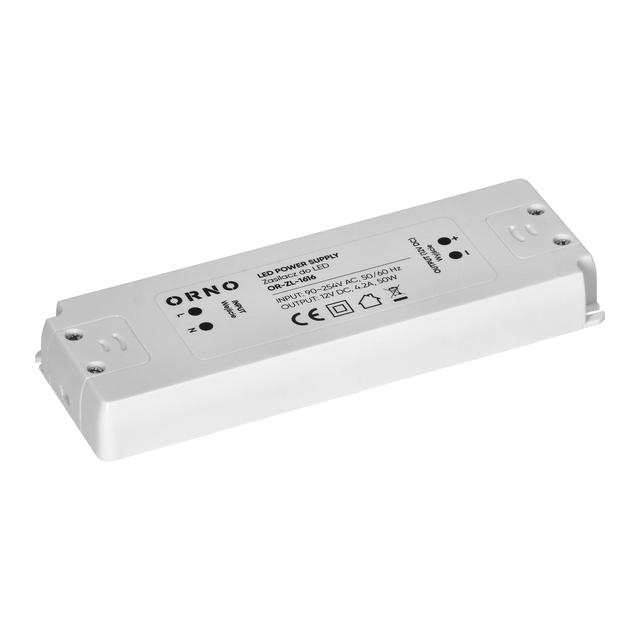 Zasilacz LED 12V DC 50W 4,2A IP20 OR-ZL-1616 ORNO