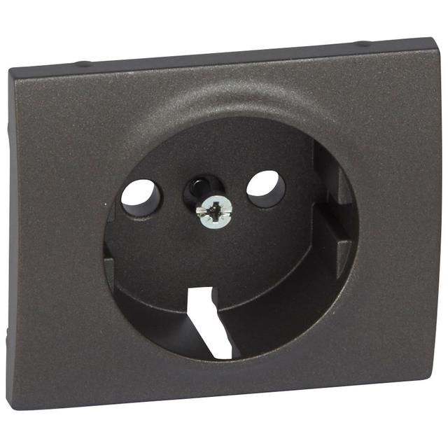 SISTENA LIFE PLAKIETKA CHOCO GNIAZDA 2P+Z SCHUKO, Legrand