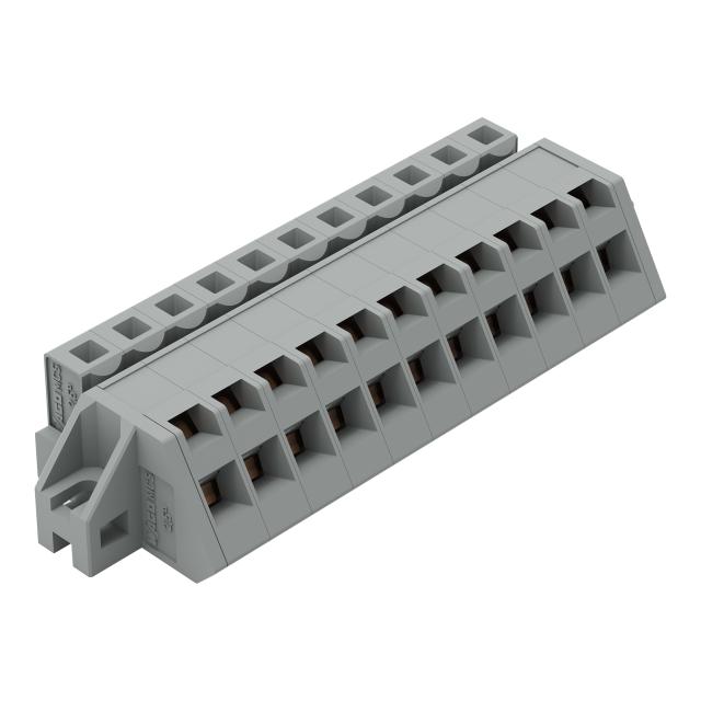 MCS-MIDI Classic gniazdo kątowe 11-bieg. szare raster 5 mm /25szt./ WAGO