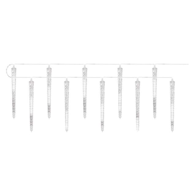Dekoracje lampki 140 LED 10x sopel 29 cm 3,6 m zimna biel IP44 DCPC01 EMOS