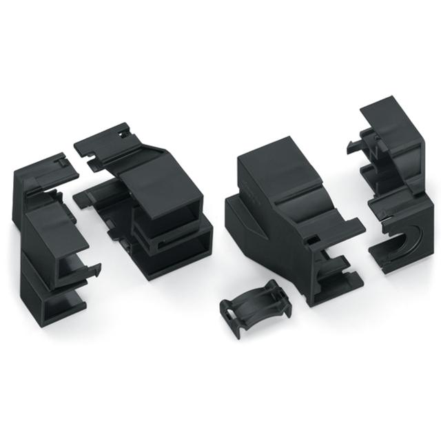 obudowa odciążająca przewody podwójna 3+4-torowa czarna