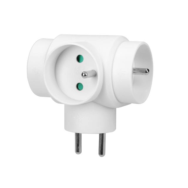 Rozgałęźnik 3x2P+Z biały OR-AE-13184 ORNO