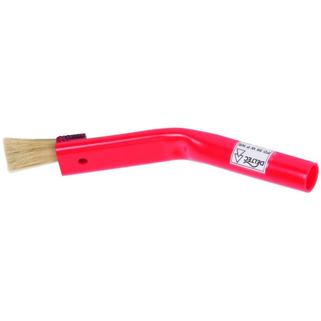 Dysza płaska kątowa 30 st. z przykręcanym pędzlem fi 25 / szer. 35 mm