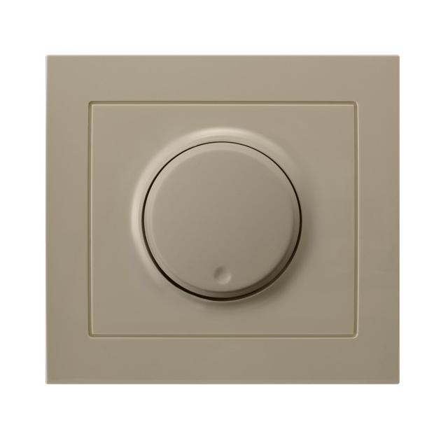 KIER Ściemniacz uniwersalny do obciążenia żarowego, halogenowego oraz LED - kolor beżowy