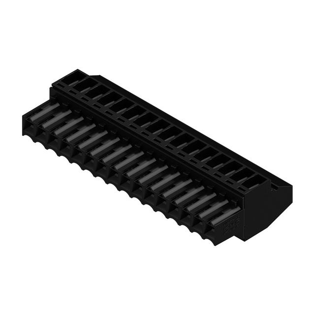 BL 3.50/16/90 SN BK BX Wtyk PCB (złącze wiązki), 3.50 mm, Liczba biegunów: 16, Przyłącze z jarzmem /30szt./ 1638920000 WEIDMÜLLER