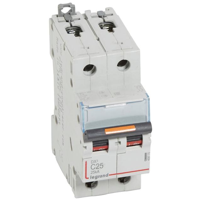 Wyłącznik Nadpradowy 2P C25A 25Ka S322 DX3 409770 LEGRAND