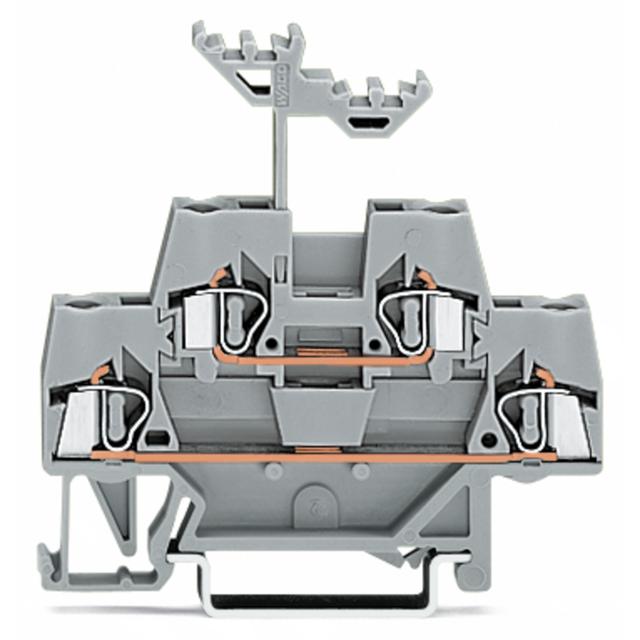 Złączka szynowa 2‑piętrowa 2,5mm2 szara 280‑519 WAGO