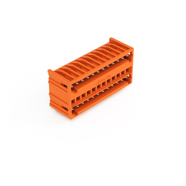 MCS-MINI dwupiętrowy wtyk 2 x 12 bieg. pomarań. raster 3,81 mm /50szt./ WAGO