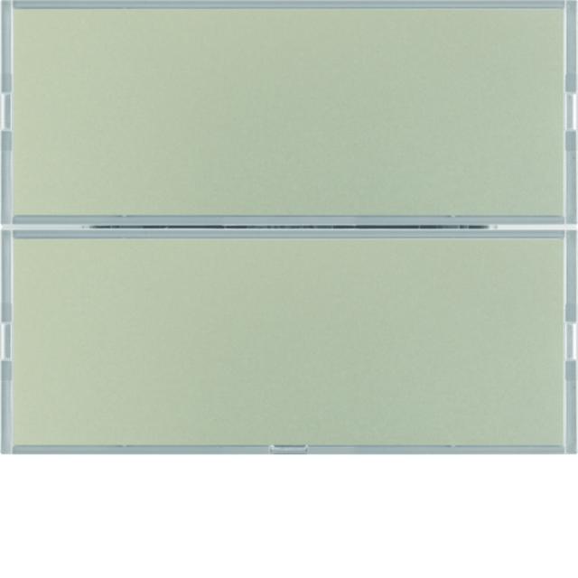 BERKER KNX e/s K.x Przycisk podwójny z polem opis. z diodami LED RGB i czujnikiem temperatury stal szl.  80162773 HAGER