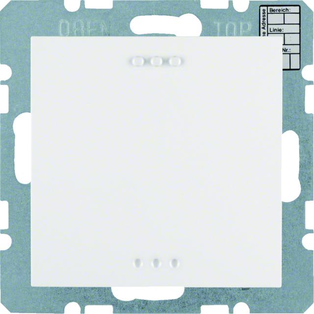 BERKER KNX sB.Kwadrat/B.3/B.7 Czujniki CO2 i wilgotności z regulacją temperatury biały połysk 75441359 HAGER