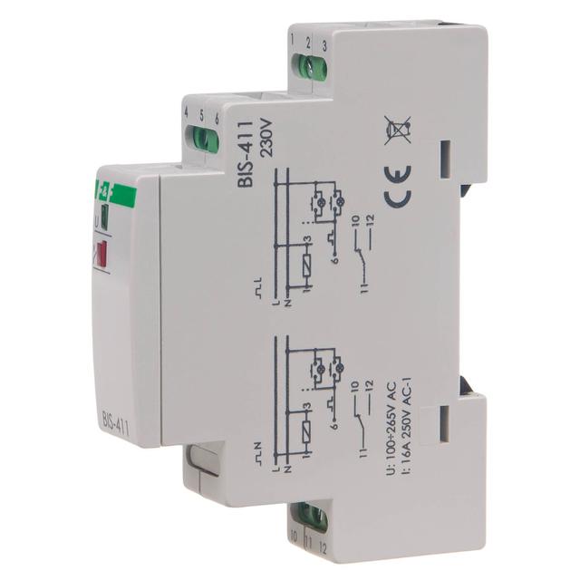 Przekaźnik bistabilny montaż na szynie DIN BIS-411 F&F