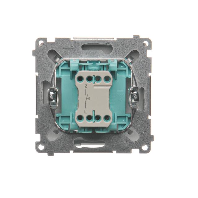 Simon Basic Przycisk dzwonek 10A szybkozłączka srebrny mat